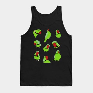 green indian ringneck pattern Tank Top